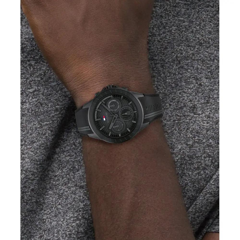 Tommy Hilfiger 1791861 Analogue Multifunction Quartz Watch for Men with White Silicone Bracelet Tommy Hilfiger