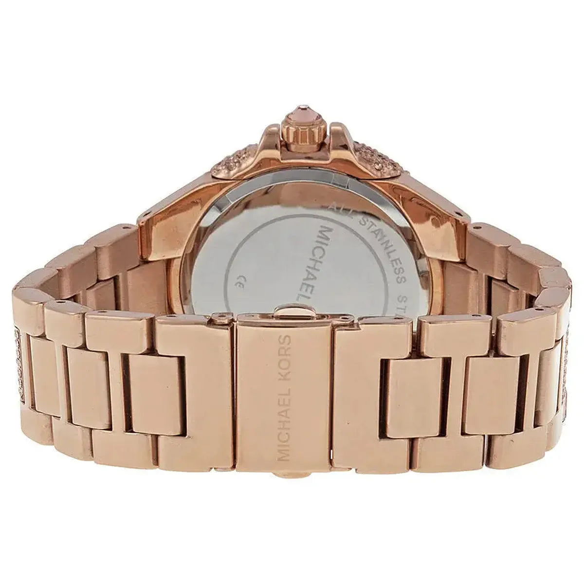 Michael Kors MK5862 Camille Crystal Rose Gold Dial Rose Gold Steel Strap Watch for Women Michael Kros