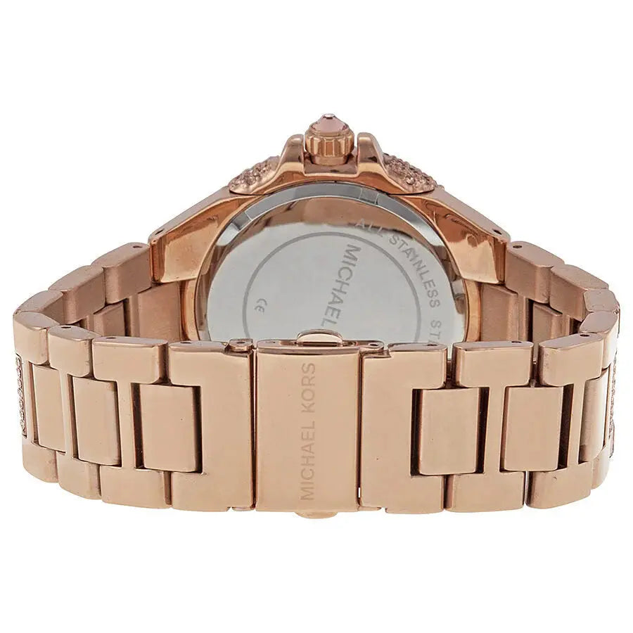 Michael Kors MK5862 Camille Crystal Rose Gold Dial Rose Gold Steel Strap Watch for Women Michael Kros
