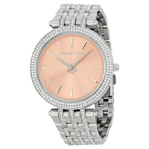 Michael Kors MK3218 Darci Orange Dial Silver Stainless Steel Strap Watch for Women Michael Kros