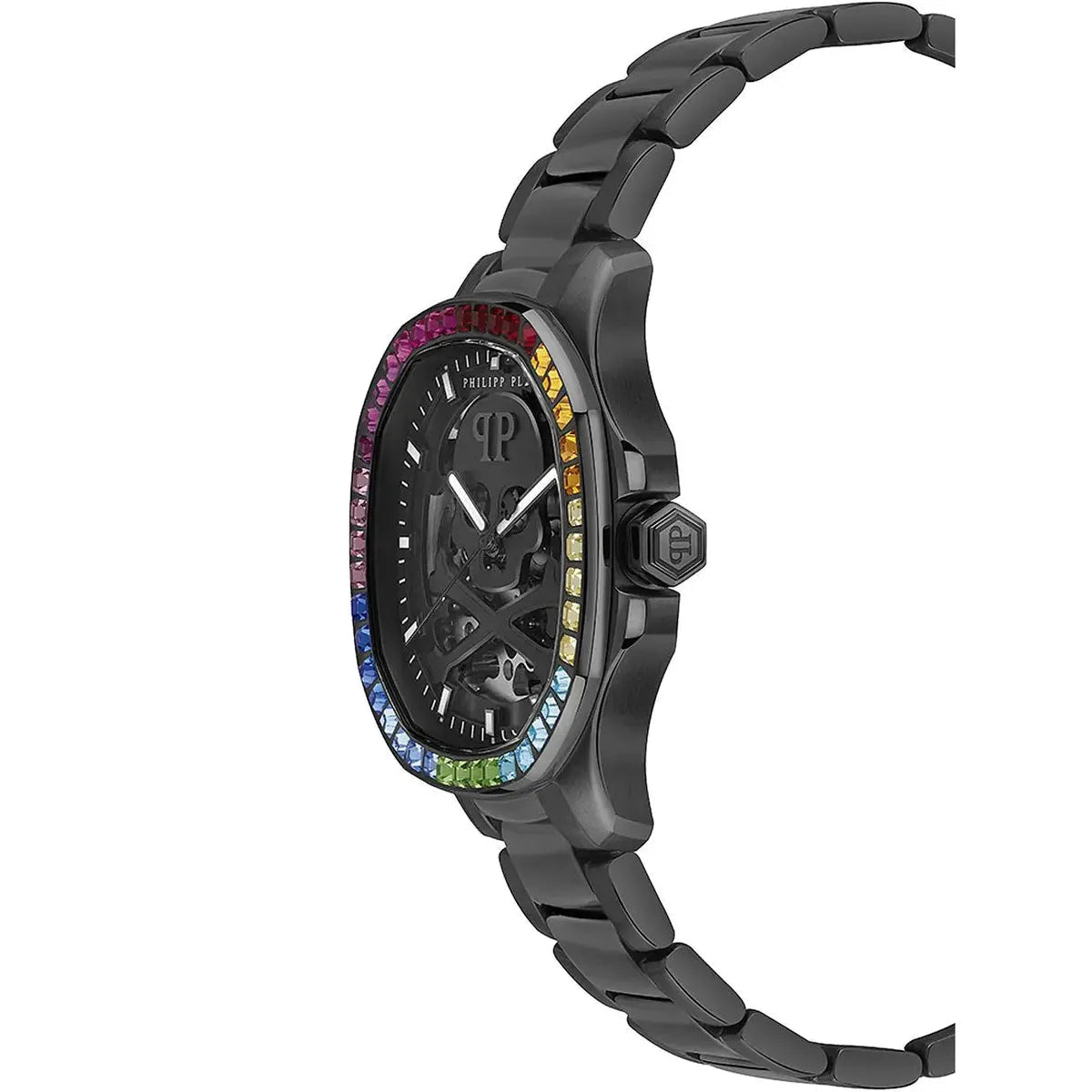 Philipp Plein $keleton $pectre Crystal Black Dial Automatic Men's Watch PWRAA0823 - Watch Enclave