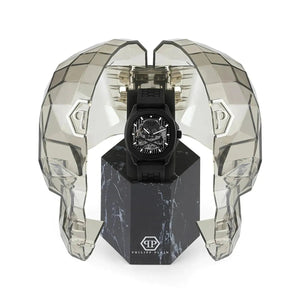 Philipp Plein $keleton $pectre Crystal Black Dial Automatic Men's Watch PWRAA0923 - Watch Enclave