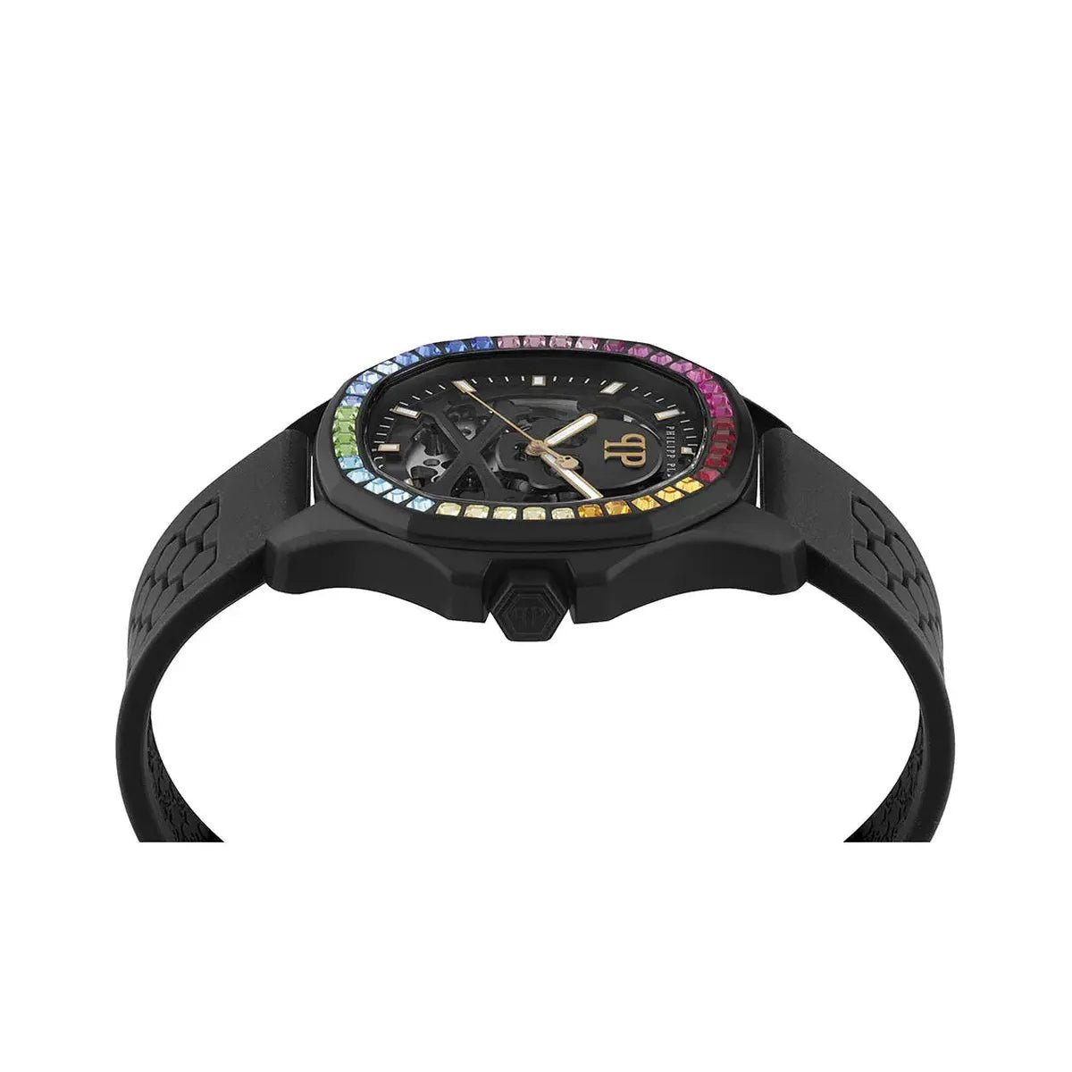 Philipp Plein $keleton $pectre Crystal Silver Dial Automatic Men's Watch PWRAA1023 - Watch Enclave