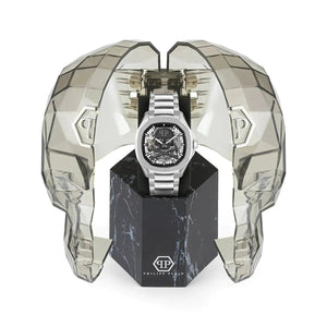 Philipp Plein $keleton $pectre Silver Dial Automatic Men's Watch PWRAA0223 - Watch Enclave