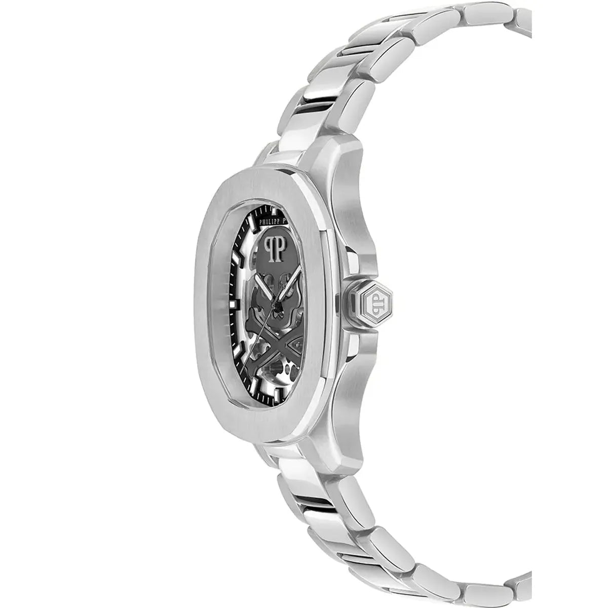 Philipp Plein $keleton $pectre Silver Dial Automatic Men's Watch PWRAA0223 - Watch Enclave