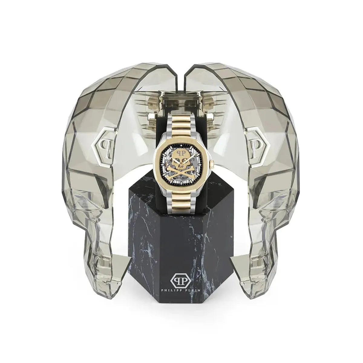 Philipp Plein $keleton $pectre Two Dial Automatic Men's Watch PWRAA0323 - Watch Enclave