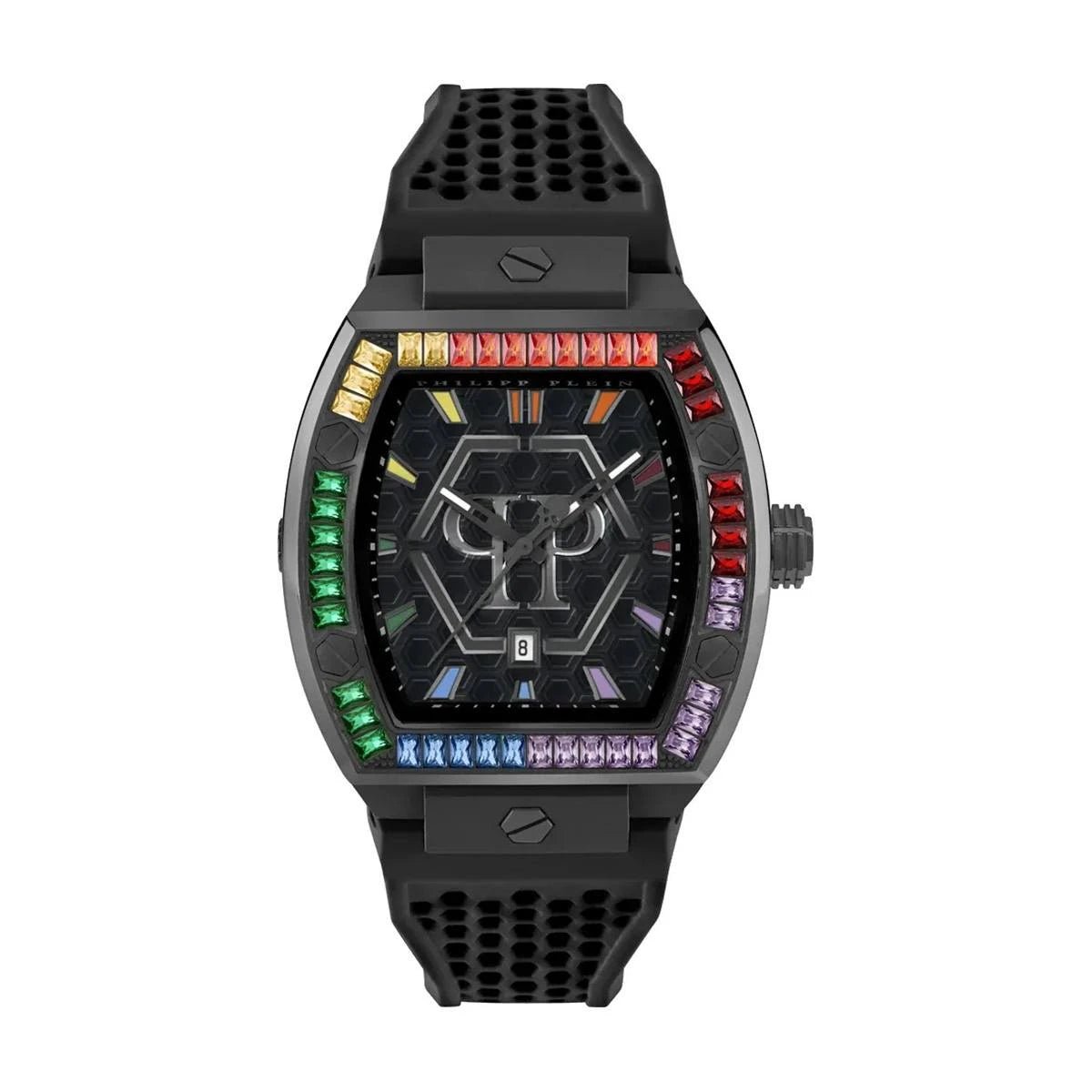 Philipp Plein The Hexagon Phantom Black Dial Crystal Men's Watch PWPUA0324 - Watch Enclave