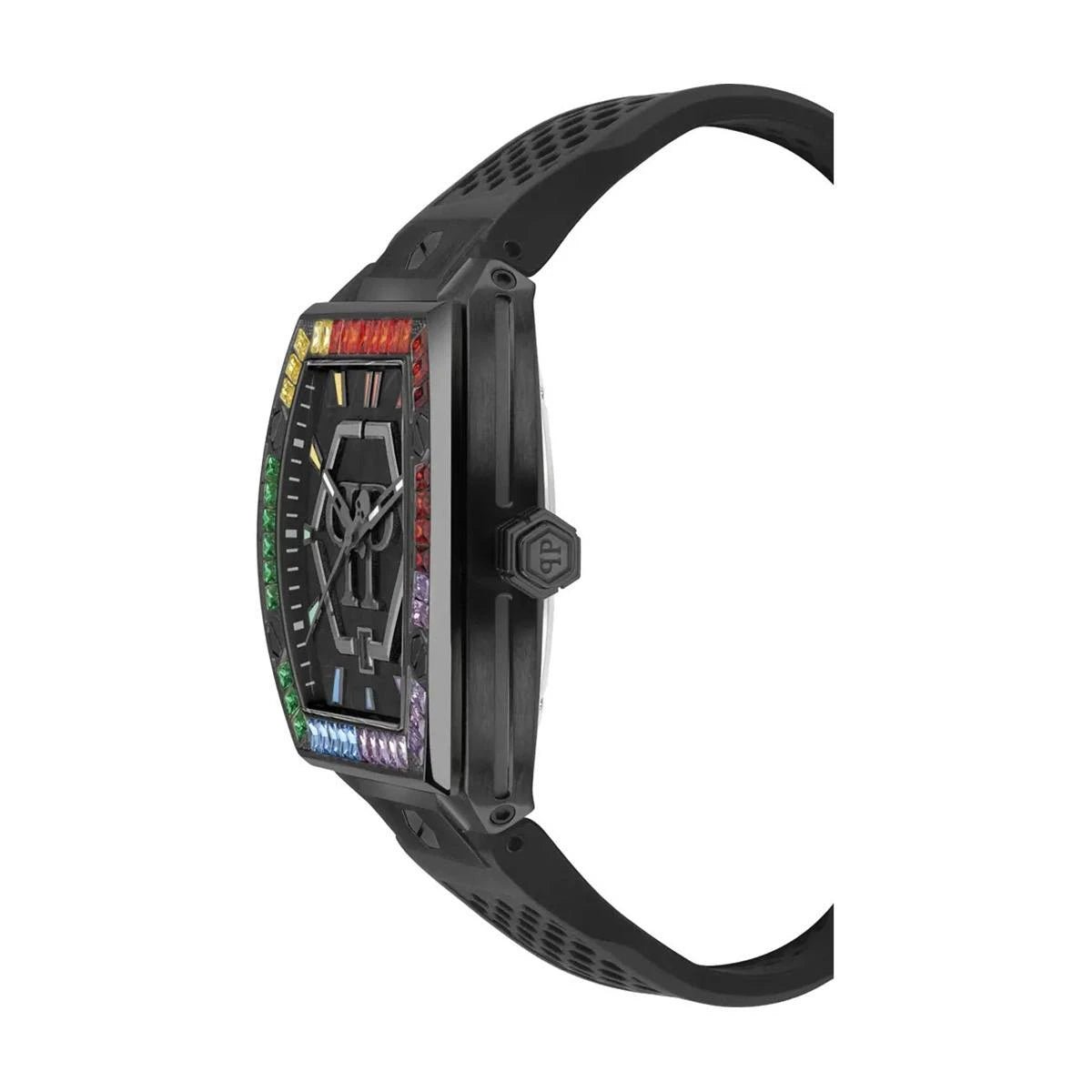 Philipp Plein The Hexagon Phantom Black Dial Crystal Men's Watch PWPUA0324 - Watch Enclave