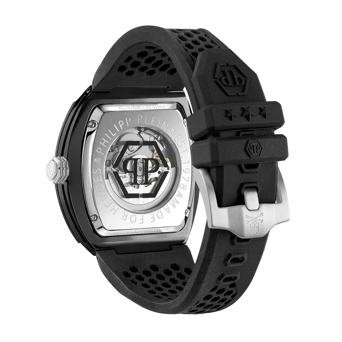 Philipp Plein The $keleton Ecoceramic Black Dial Automatic Men's Watch PWVBA0423 - Watch Enclave