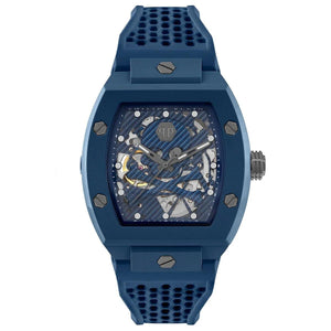 Philipp Plein The $keleton Ecoceramic Blue Dial Automatic Men's Watch PWVBA0323 - Watch Enclave