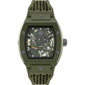 Philipp Plein The $keleton Ecoceramic Green Dial Automatic Men's Watch PWVBA0223 - Watch Enclave