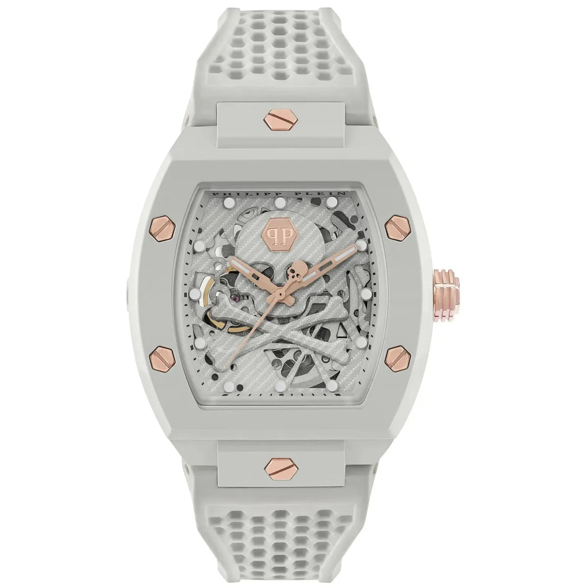 Philipp Plein The $keleton Ecoceramic Grey Dial Automatic Men's Watch PWVBA0123 - Watch Enclave