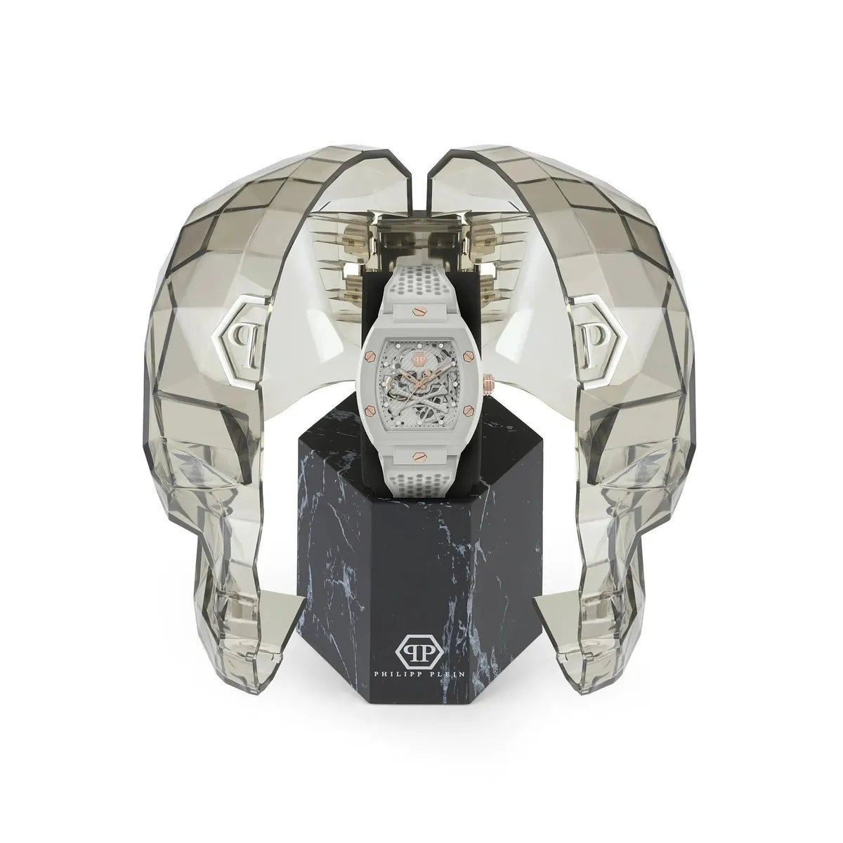 Philipp Plein The $keleton Ecoceramic Grey Dial Automatic Men's Watch PWVBA0123 - Watch Enclave