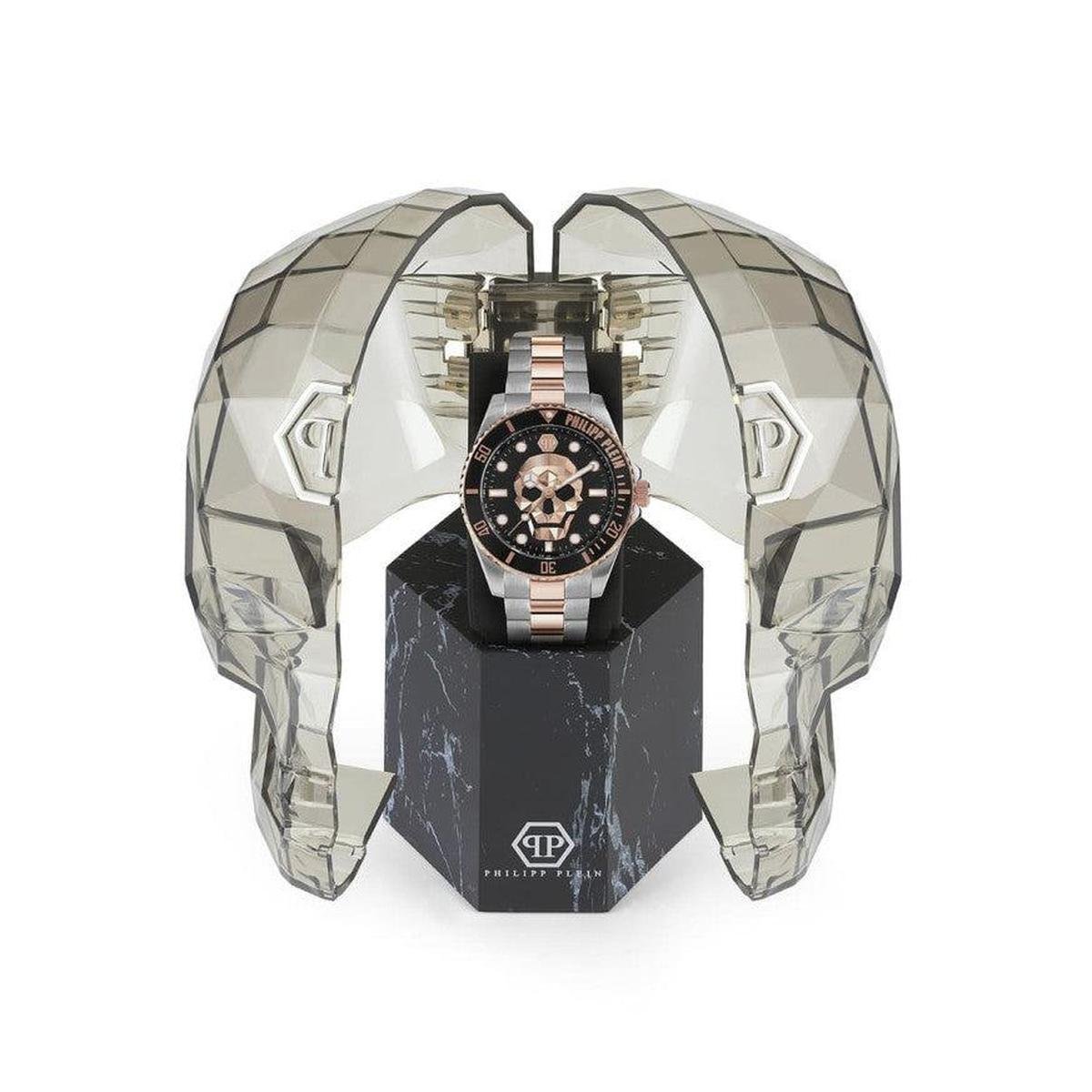 Philipp Plein The $kull Diver Black Dial Men's Watch PWOAA0822 - Watch Enclave