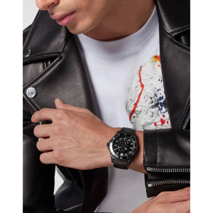 Philipp Plein The $kull Diver Black Dial Men's Watch PWOAA0922 - Watch Enclave