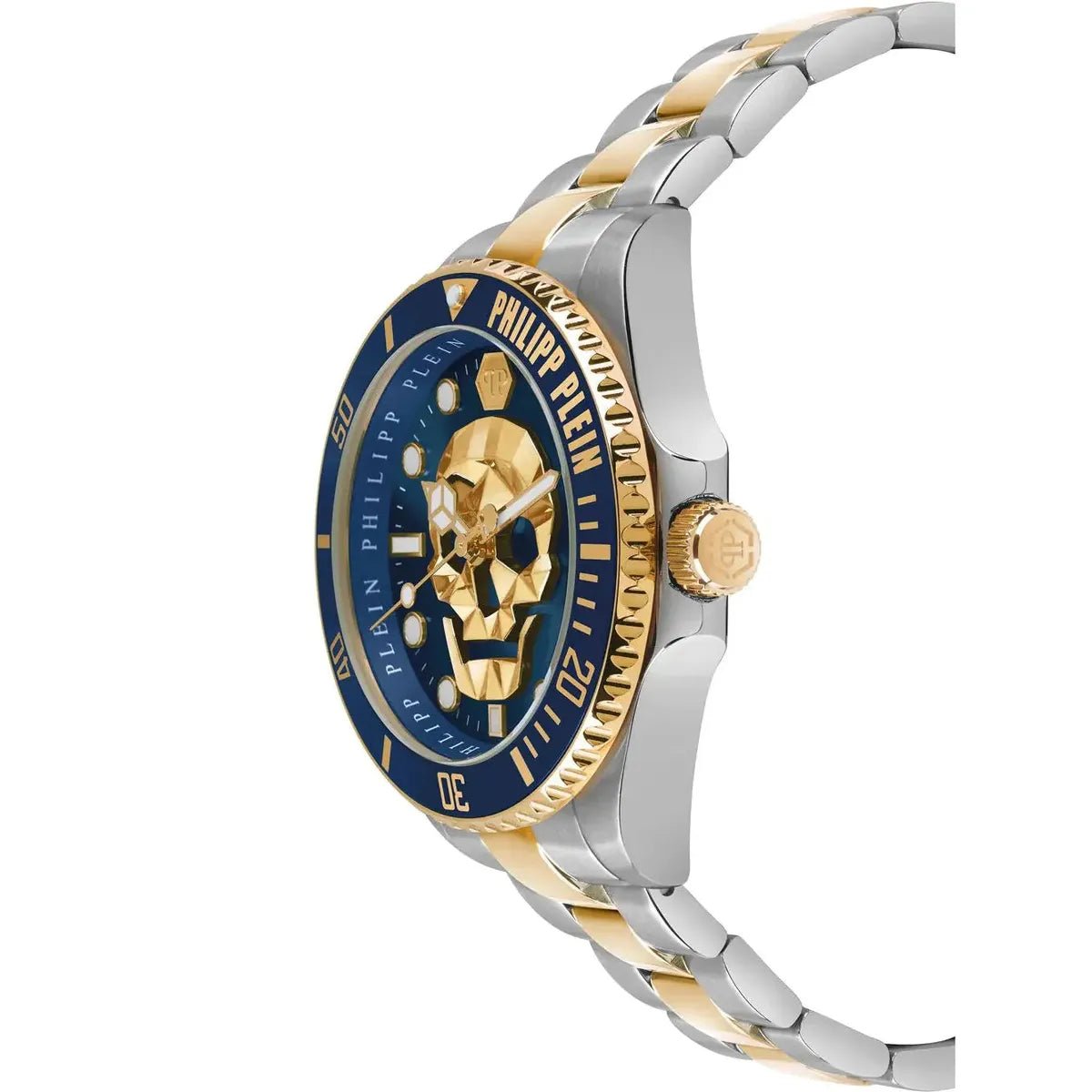 Philipp Plein The $kull Diver Blue Dial Men's Watch PWOAA0722 - Watch Enclave