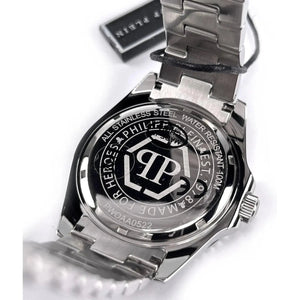 Philipp Plein The $kull Diver Silver Dial Men's Watch PWOAA0522 - Watch Enclave