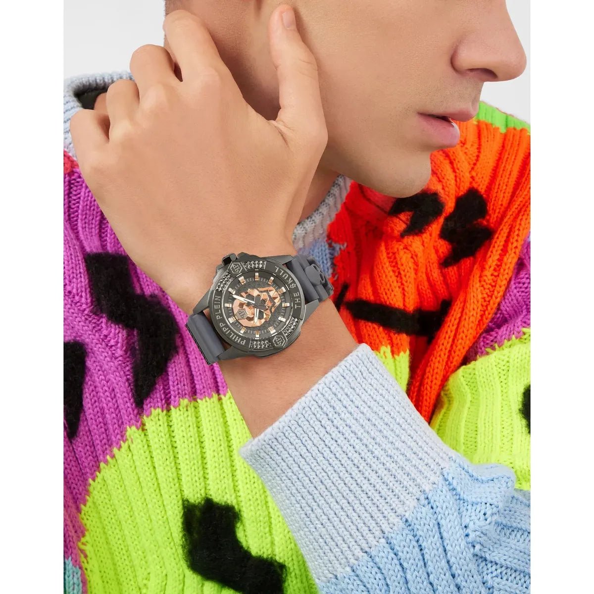 Philipp Plein The $kull High - Conic Grey Dial Men's Watch PWAAA2324 - Watch Enclave