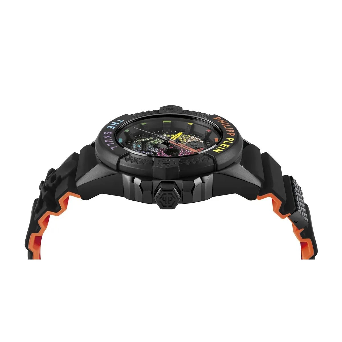 Philipp Plein The $kull Titan Rainbow Black Dial Crystal Men's Watch PWAAA1121 - Watch Enclave