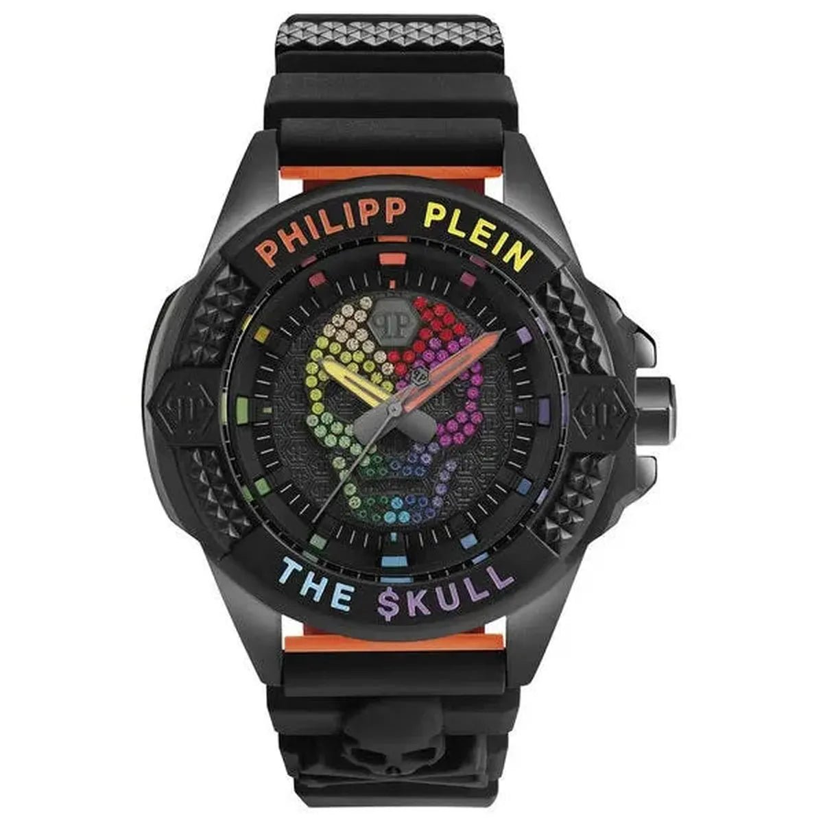 Philipp Plein The $kull Titan Rainbow Black Dial Crystal Men's Watch PWAAA1121 - Watch Enclave