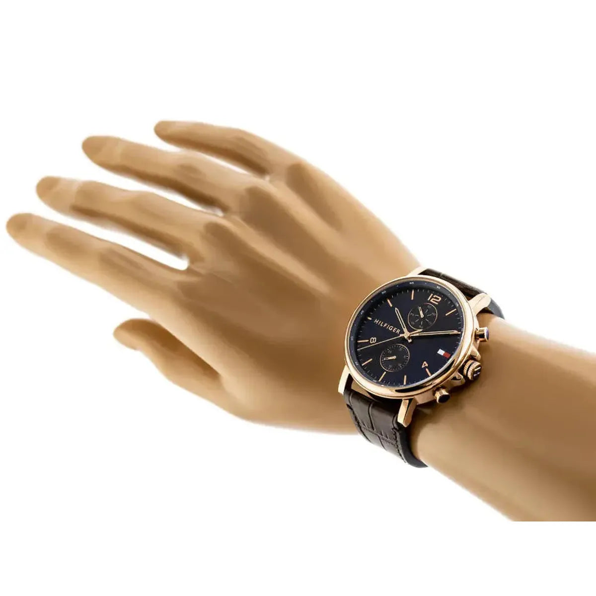 Tommy Hilfiger 1710418 Daniel Blue Dial Brown Leather Strap Watch for Men Tommy Hilfiger