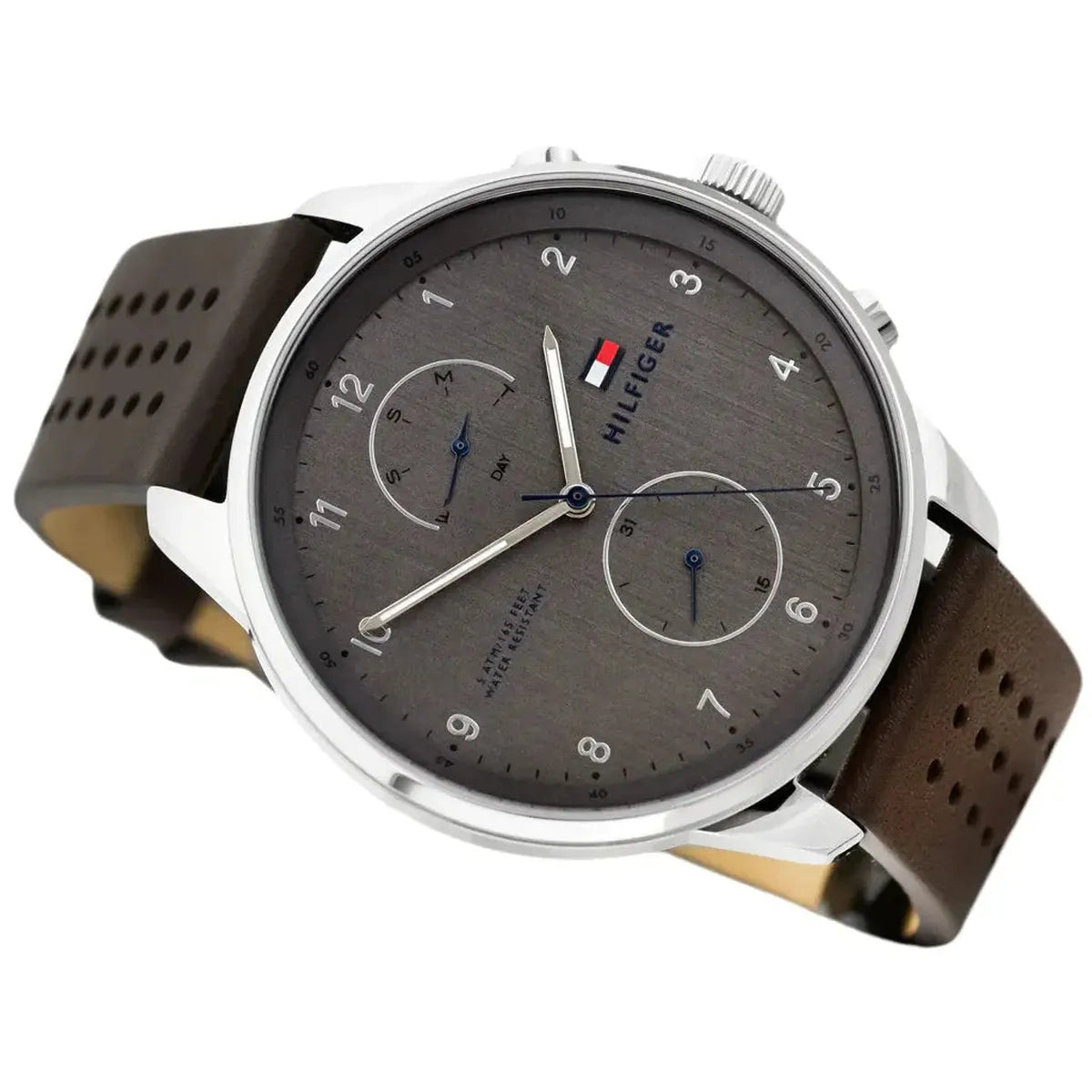 Tommy Hilfiger 1791579 Chase Quartz Brown Dial Brown Leather Strap Watch for Men Tommy Hilfiger