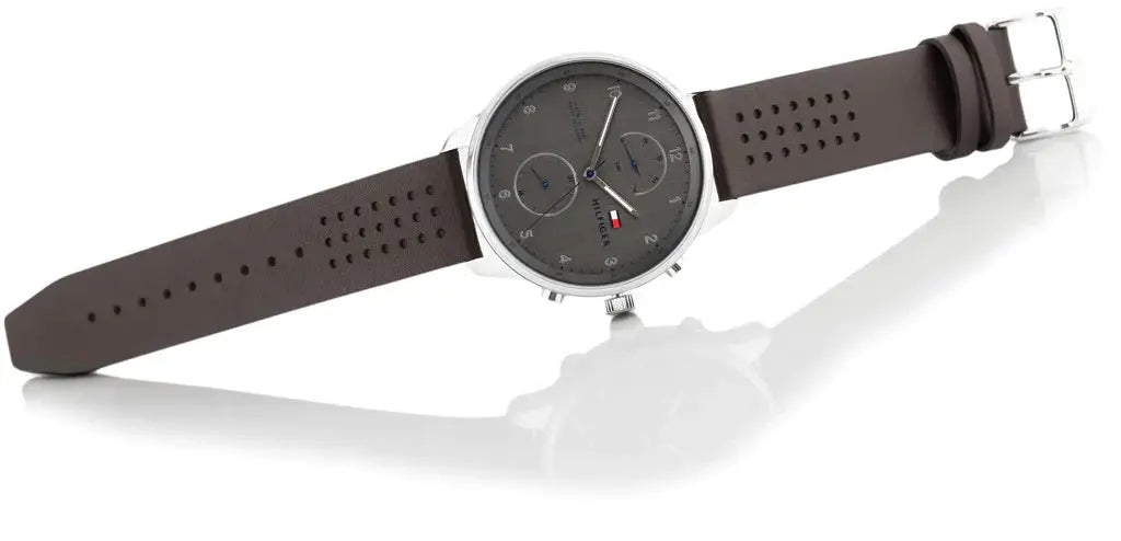 Tommy Hilfiger 1791579 Chase Quartz Brown Dial Brown Leather Strap Watch for Men Tommy Hilfiger
