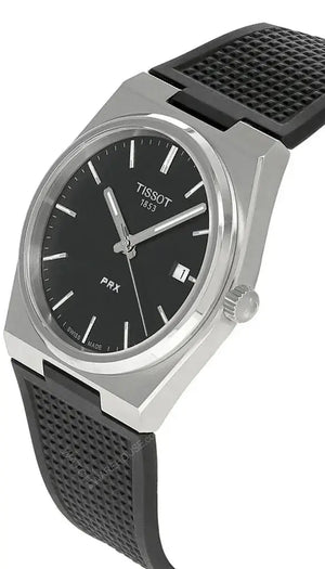 Tissot T137.410.17.051.00 PRX Black Dial Black Rubber Strap Watch For Men Tissot