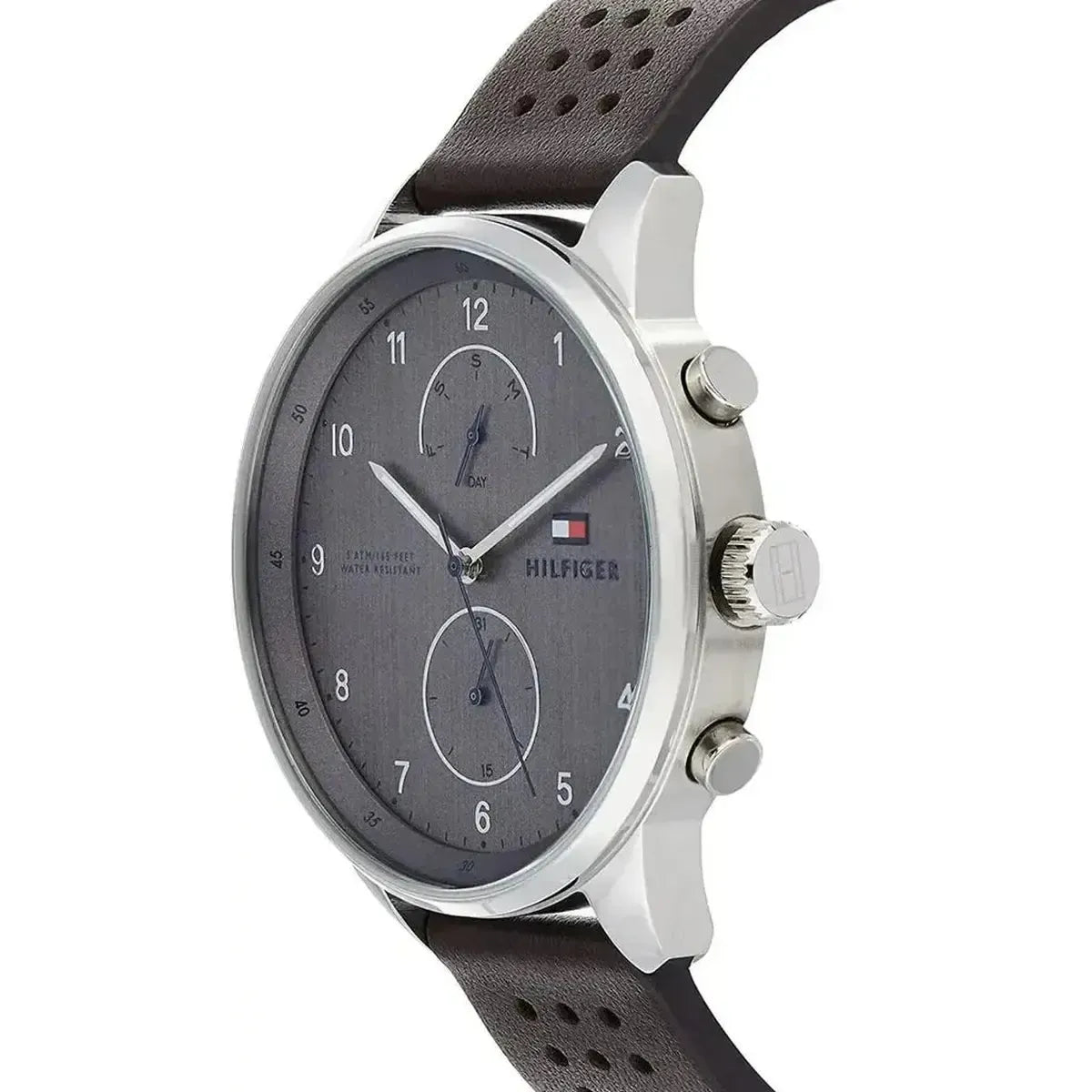 Tommy Hilfiger 1791579 Chase Quartz Brown Dial Brown Leather Strap Watch for Men Tommy Hilfiger