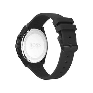 Hugo Boss 1513720 Velocity Mens' Black Rubber Strap Chrono Watch Hugo Boss