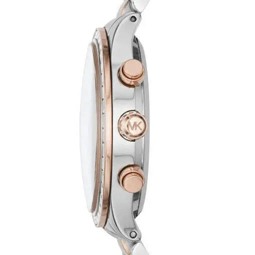 Michael Kors MK6205 Brinkley Blue Dial Two Tone Steel Strap Watch for Women Michael Kros