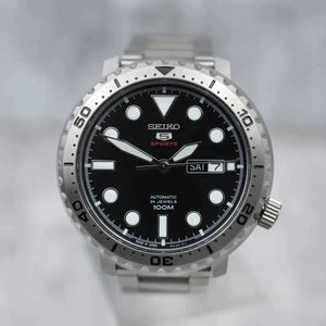 Seiko 5 Sports Black Dial Made in Japan Automatic Men's Watch SRPC61J1 - Watch Enclave