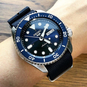 Seiko 5 Sports Blue Sunray Dial Automatic Men's Watch SRPD51K2 - Watch Enclave