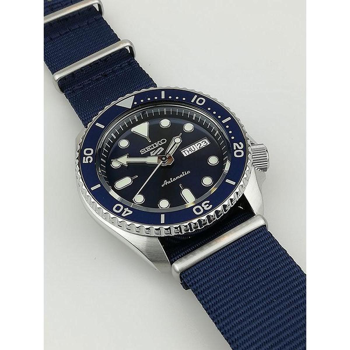 Seiko 5 Sports Blue Sunray Dial Automatic Men's Watch SRPD51K2 - Watch Enclave