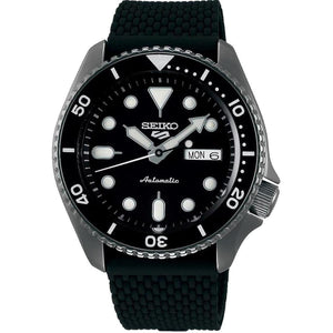 Seiko 5 Sports Pepsi Bezel Silicone Strap Automatic Men's Watch SRPD65K2 - Watch Enclave