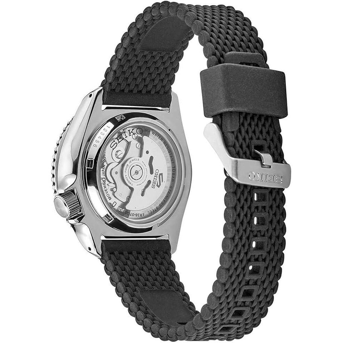 Seiko 5 Sports Silver Dial Automatic Men's Watch SRPD95 - Watch Enclave