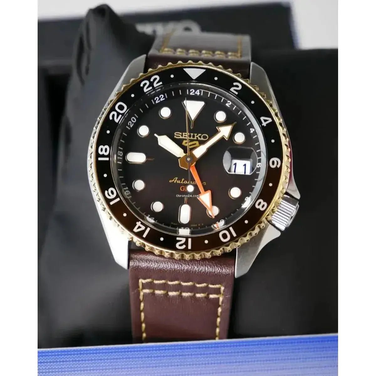 Seiko 5 Sports SKX GMT Automatic Men's Watch SSK036K1 - Watch Enclave