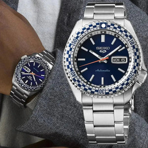 Seiko 5 Sports SKX Series 'Checker Flag' Special Edition Automatic Men's Watch SRPK65K1 - Watch Enclave