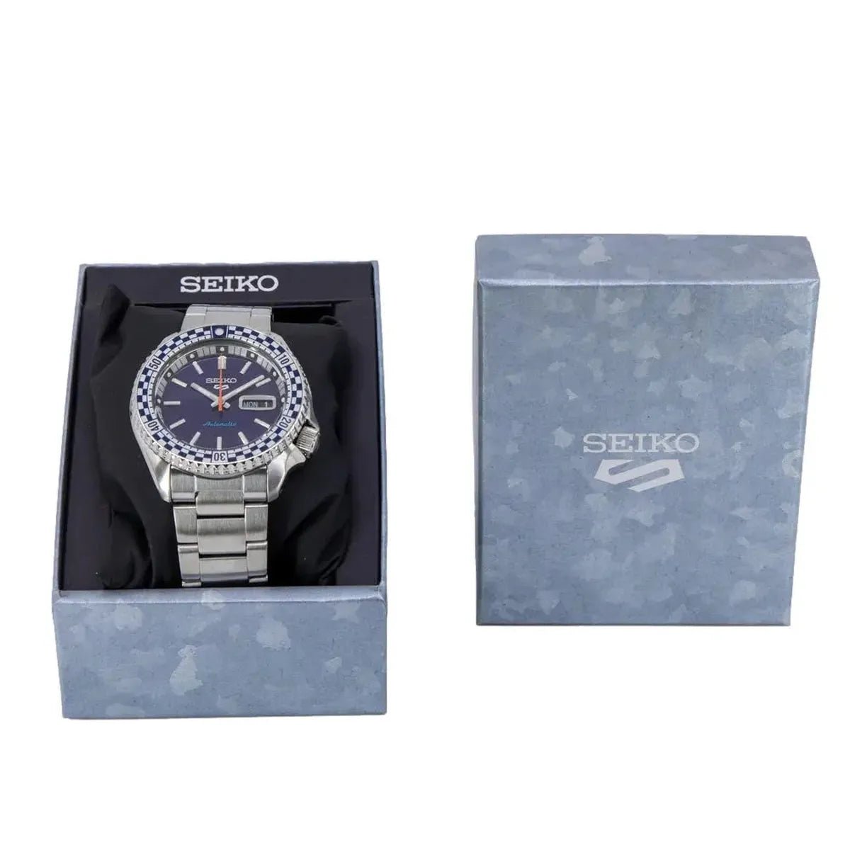 Seiko 5 Sports SKX Series 'Checker Flag' Special Edition Automatic Men's Watch SRPK65K1 - Watch Enclave