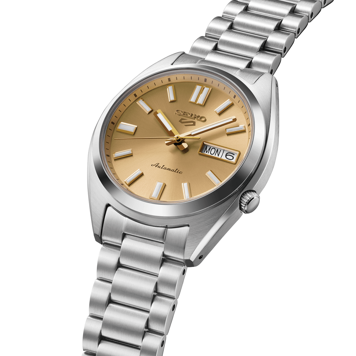 Seiko 5 Sports SNXS Gold Dial Automatic Men's Watch SRPL59K1 - Watch Enclave