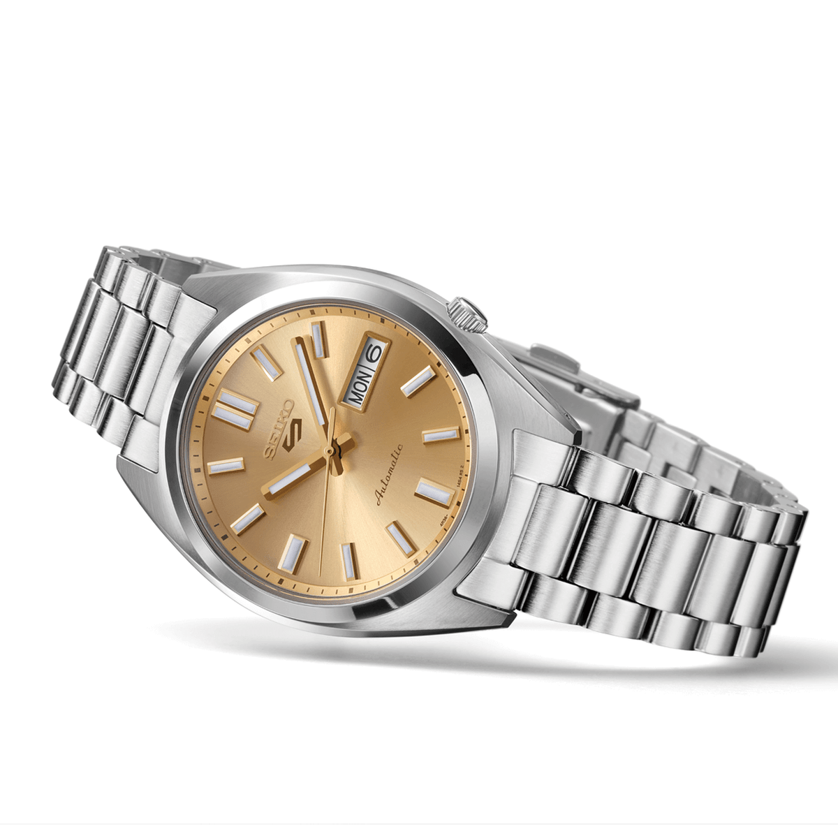 Seiko 5 Sports SNXS Gold Dial Automatic Men's Watch SRPL59K1 - Watch Enclave