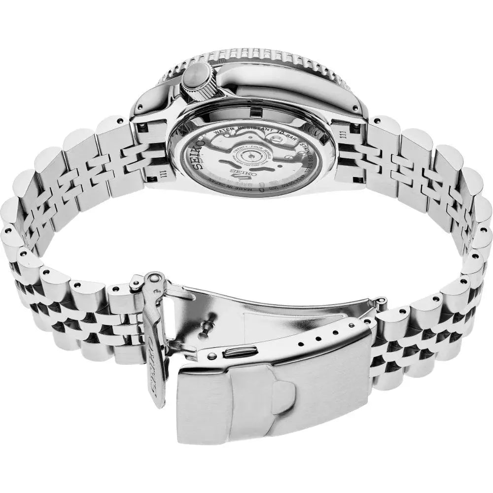 Seiko SSK019K1 5 Sports Special Edition Automatic Grey Dial Silver Steel Strap Watch For Men Seiko