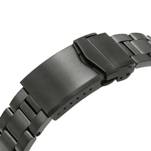 Seiko SRPD65K1 5 Sports Automatic Black Dial Black Steel Strap Watch For Men Seiko