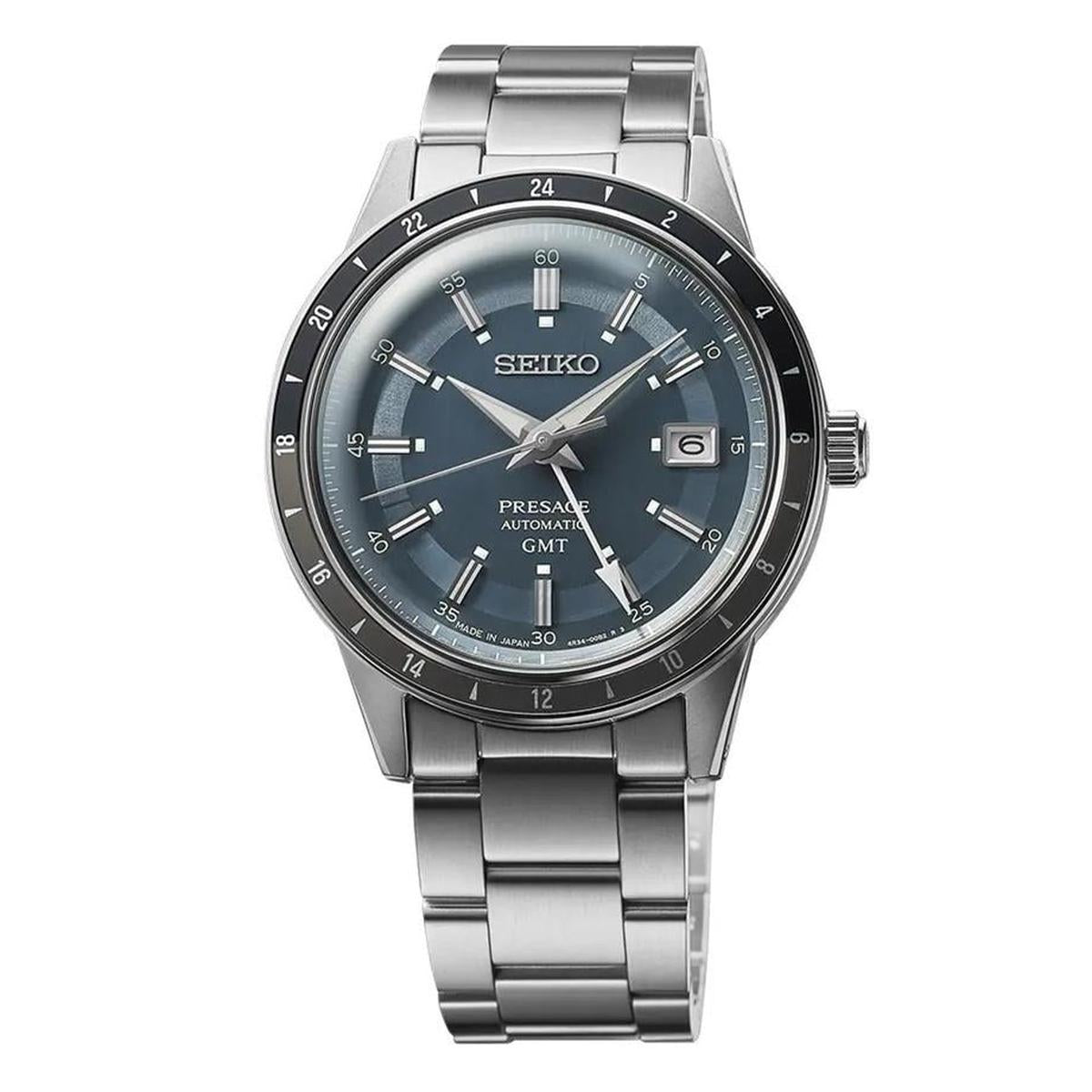 Seiko Presage SSK009J1 Men's Watch – 40.8mm Blue Dial Stainless Steel
