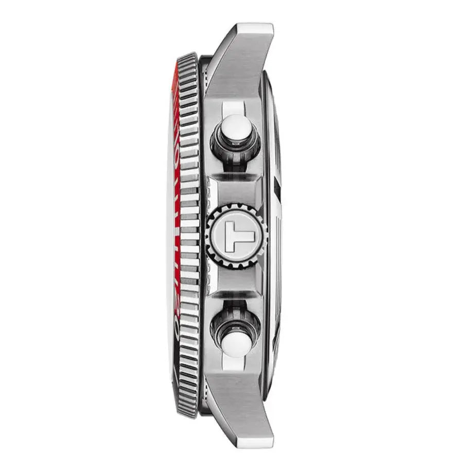 Tissot T120.417.11.051.01 Seastar 1000 Chronograph Black Dial Silver Steel Strap Watch For Men Tissot