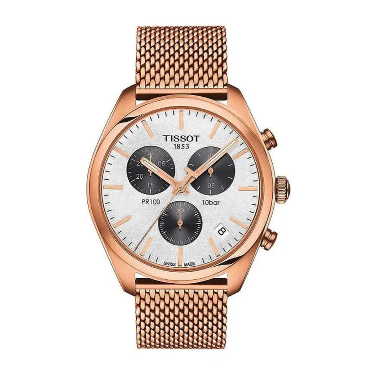 Tissot PR 100 Sport Gent Chronograph 41mm Black PVD Men's Watch T101.417.33.031.01 - Watch Enclave