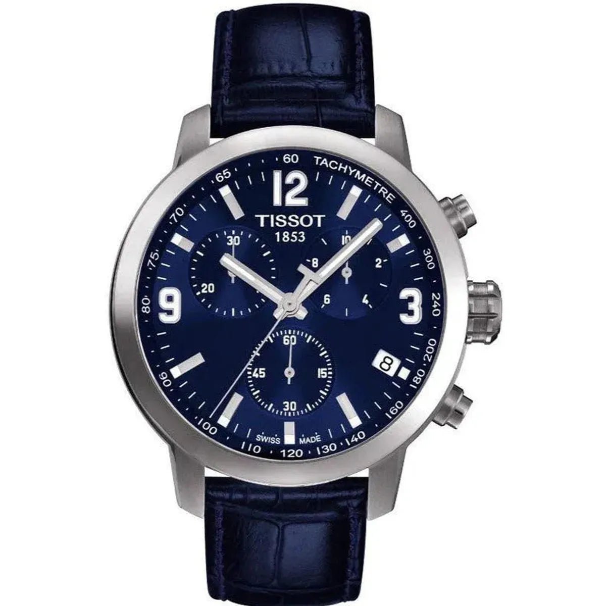 Tissot PRC 200 Chronograph 41mm Anthracite Dial Leather Men's Watch T055.417.16.047.00 - Watch Enclave