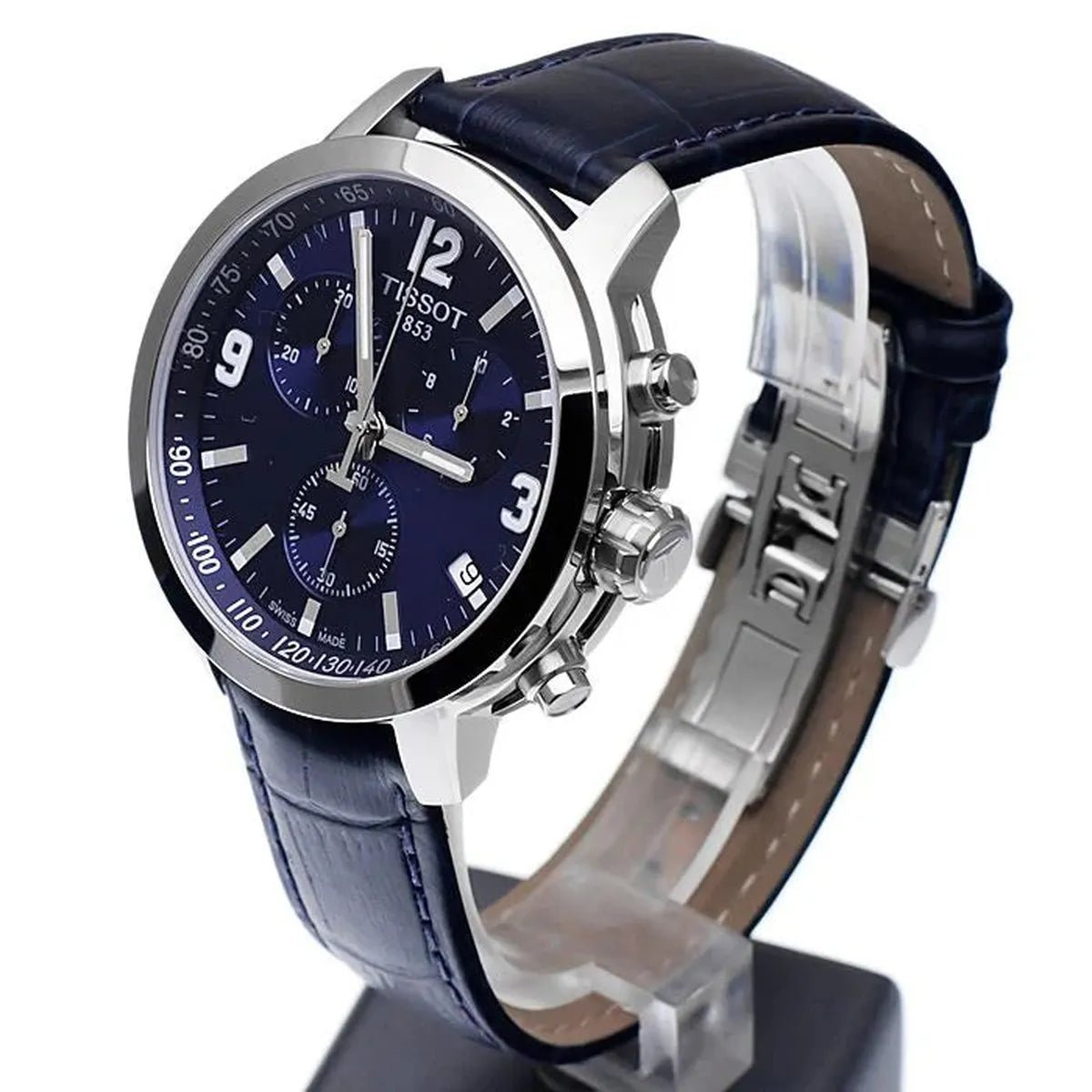 Tissot PRC 200 Chronograph 41mm Anthracite Dial Leather Men's Watch T055.417.16.047.00 - Watch Enclave