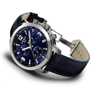 Tissot PRC 200 Chronograph 41mm Anthracite Dial Leather Men's Watch T055.417.16.047.00 - Watch Enclave