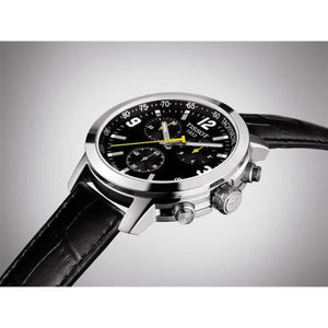 Tissot PRC 200 Chronograph 41mm Black Dial Leather Men's Watch T055.417.16.057.00 - Watch Enclave